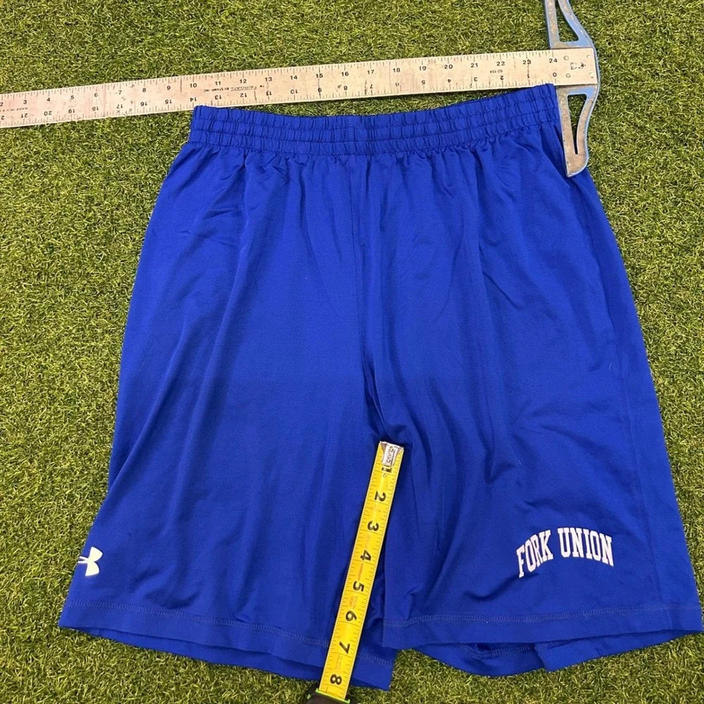 Under Armour Fork Union Military Academy HeatGear Shorts Blue Youth XL YXL